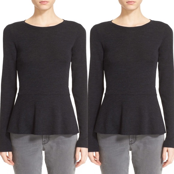 peplum knit top